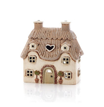 Load image into Gallery viewer, Cream Cottage Tealight and Incense Burner *Pre-order arriving mid/end of April