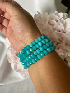 Faceted Amazonite Bracelet