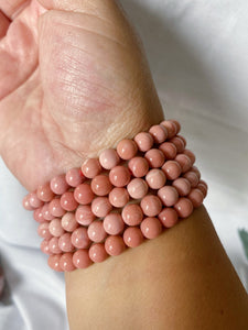 Australian Pink Opal Bracelet