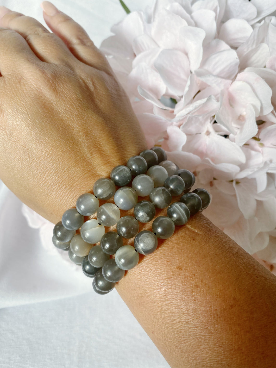 Grey Moonstone Bracelet