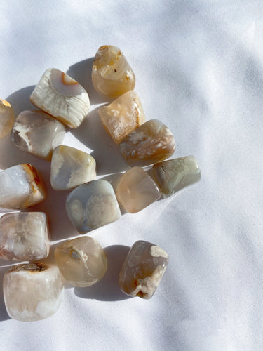 Flower Agate Tumble