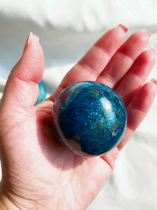 Blue Apatite Sphere