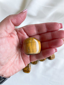 Large Tigers Eye Tumble