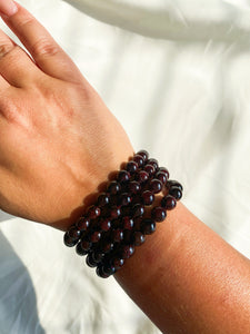 8mm Garnet Bracelet