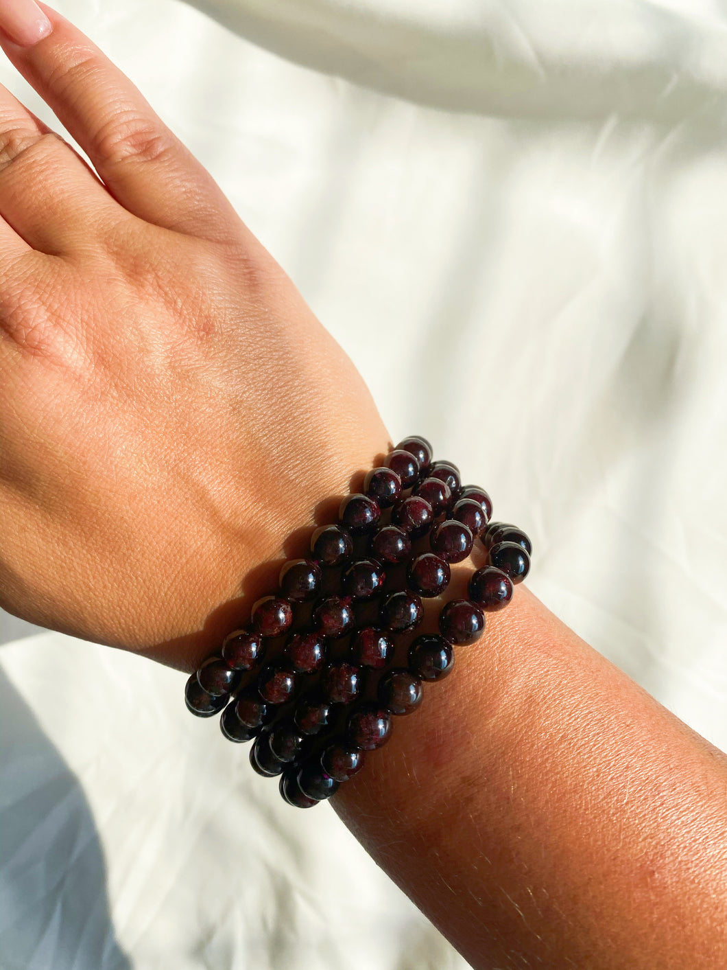 8mm Garnet Bracelet